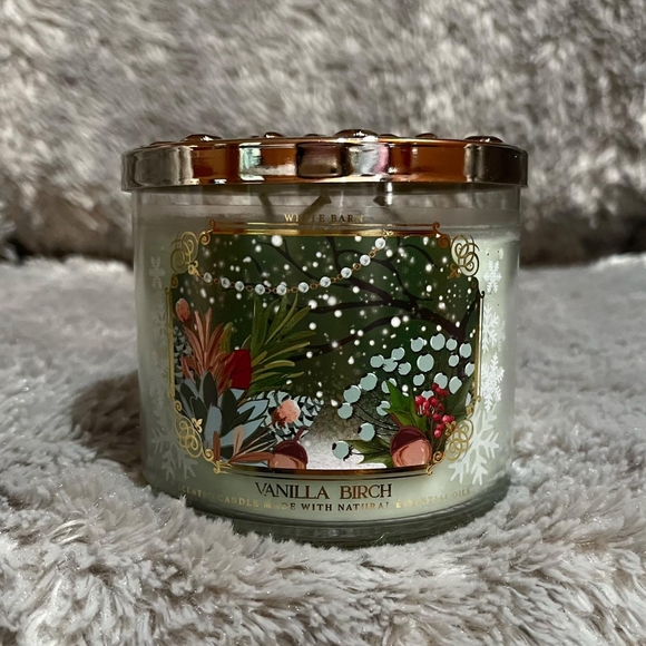 Bath & Body Works Accents Bath And Body Works Vanilla Birch Candle Poshmark